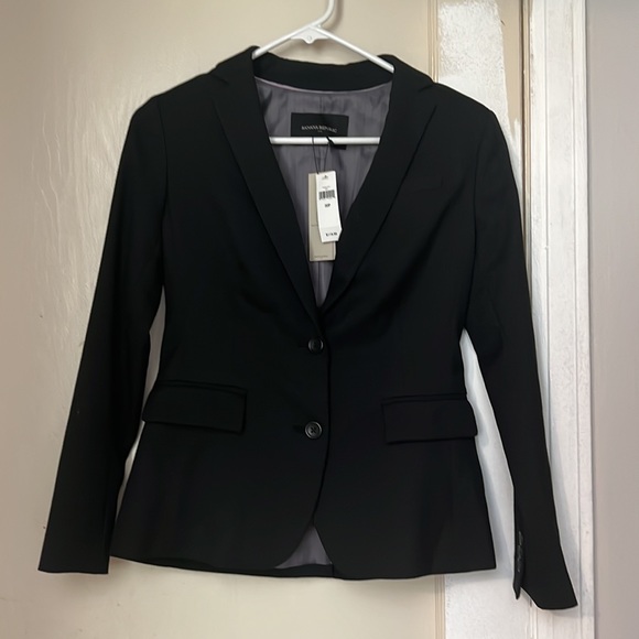 Black suit jacket 00 petite. New,with tags - Picture 5 of 6